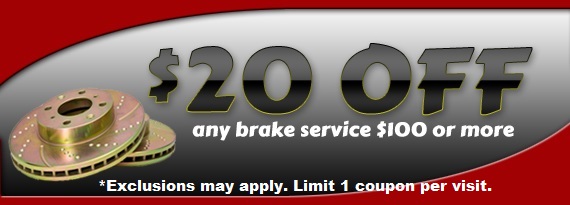 $20 off Any Brake Service